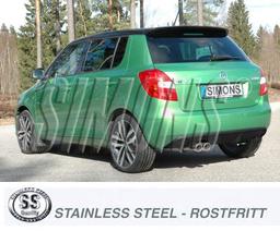 Pakoputkisto ruostumaton Skoda Fabia RS