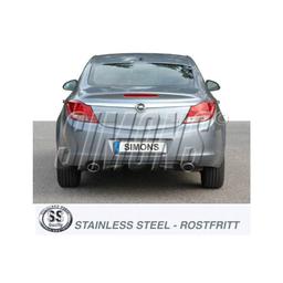 Ruostumaton Sporttipakoputkisto    Opel Insignia 2wd D Sed 09-