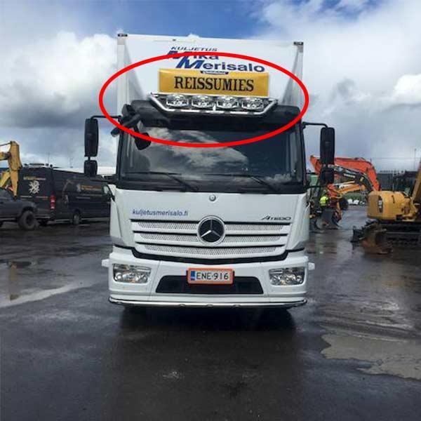 Front bow upper fits Mercedes Atego