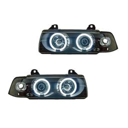 Angeleyes strålkastare Svart Bmw E36