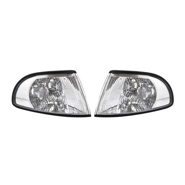 Blinklys klart glas krom Audi A4 B5