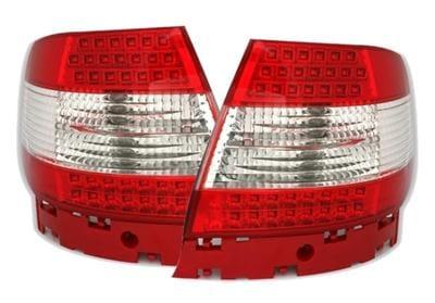 LED baklampor Röd Klarglas Audi A4