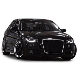 Audi A3 8P Honeycomb grill med kromkant