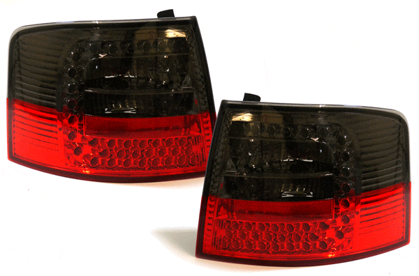 LED Baglygter Smoke/Red Audi A6 Avant