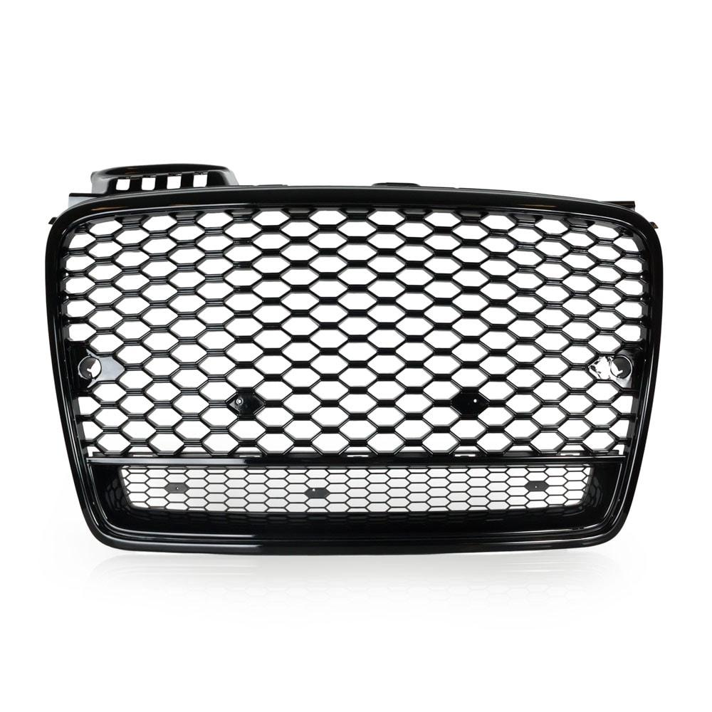 Blanksvart Honeycomb Grill Audi A4 B7