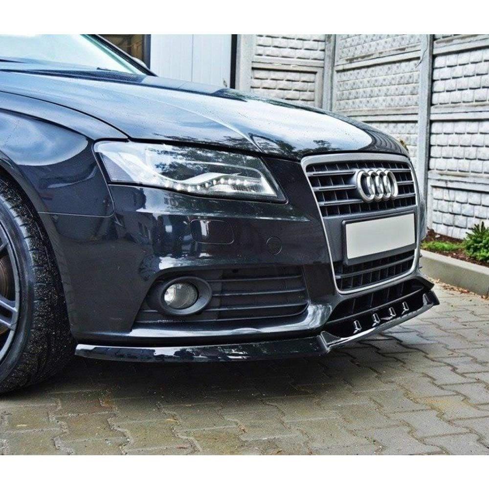 Kiiltävän musta cupspoileri eteen Audi A4 B8