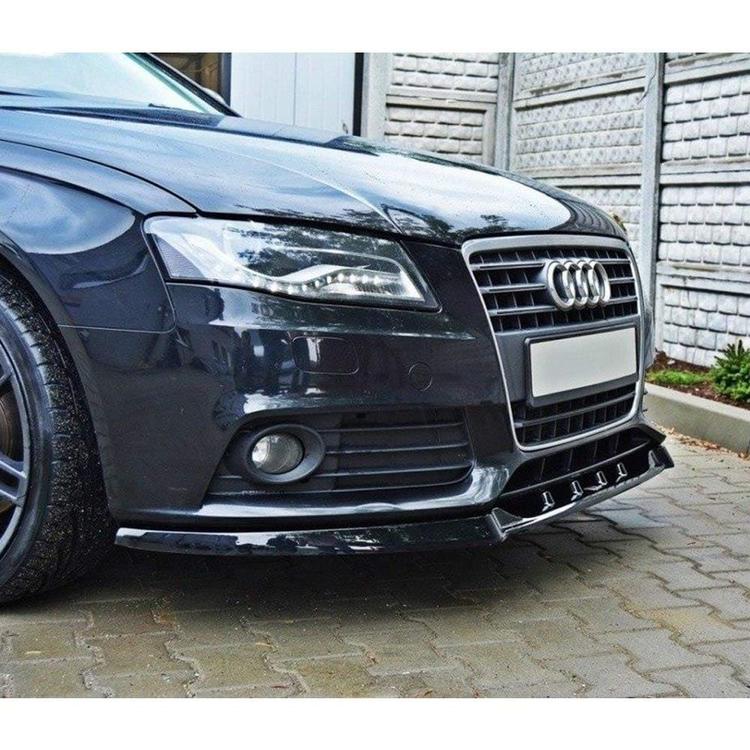 Kiiltävän musta cupspoileri eteen Audi A4 B8