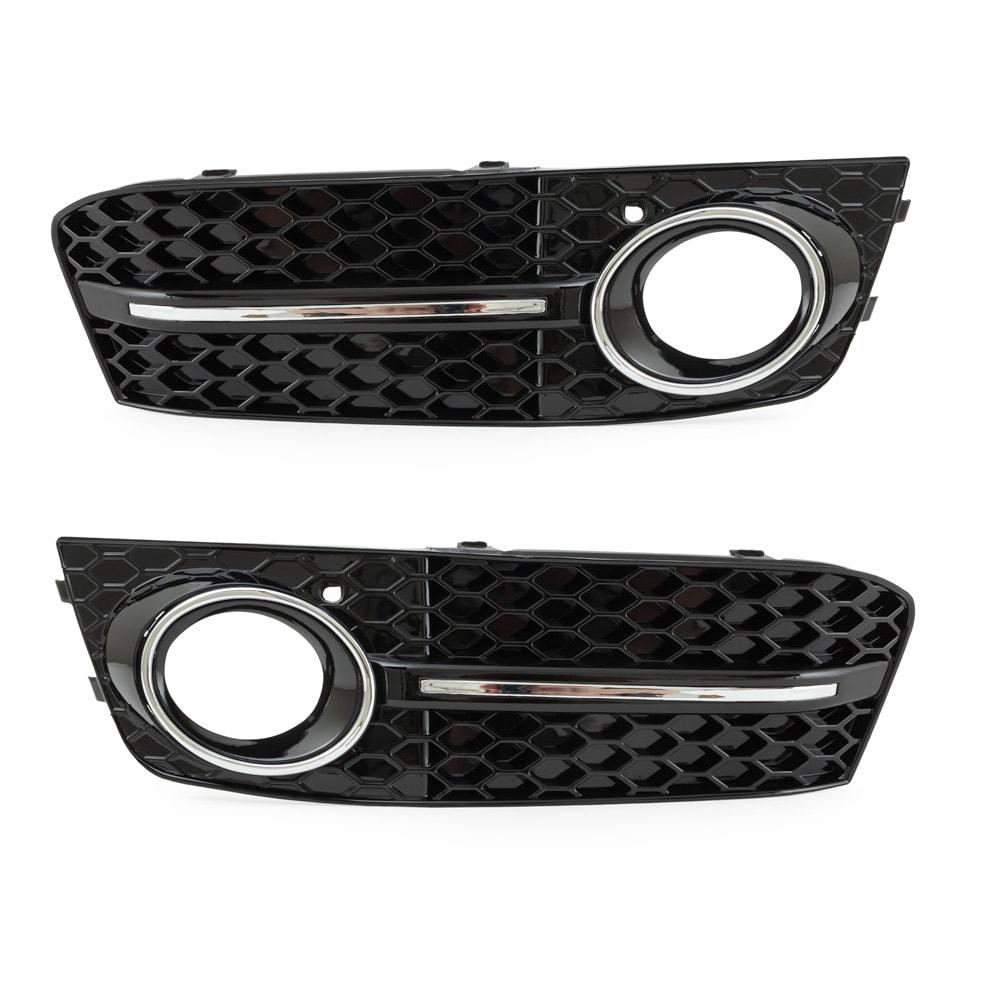 Dimljusgaller svart silver Audi A4 B8