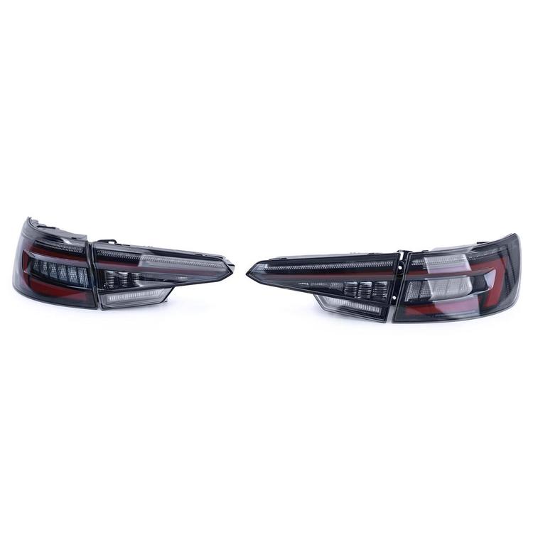 Black LED Taillights Audi A4 B9