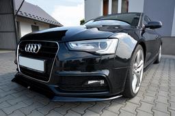 Blanksvart Cupspoiler Fram Audi A5/S5 Coupé/Sportback