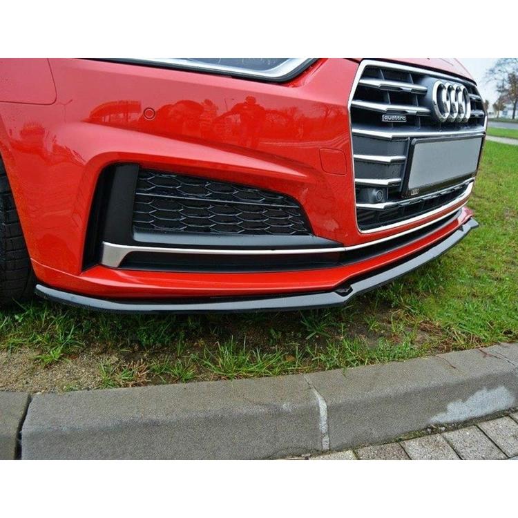 Blanksvart Cupspoiler Fram Audi A5/S5 Coupé/Sportback