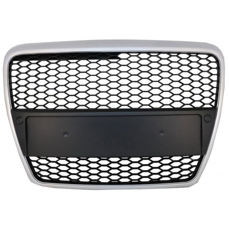 Audi A6 4F 2004-2010 Grill skinnende sort/sølv