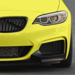 Black cupspoiler front lip BMW F22