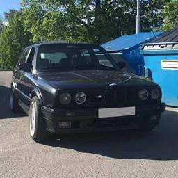 Strålkastare Svart BMW E30