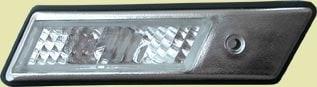 Chromed fender blinker with clear glass
