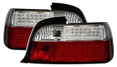 Led Takalamput Punainen Valkoiset BMW E36
