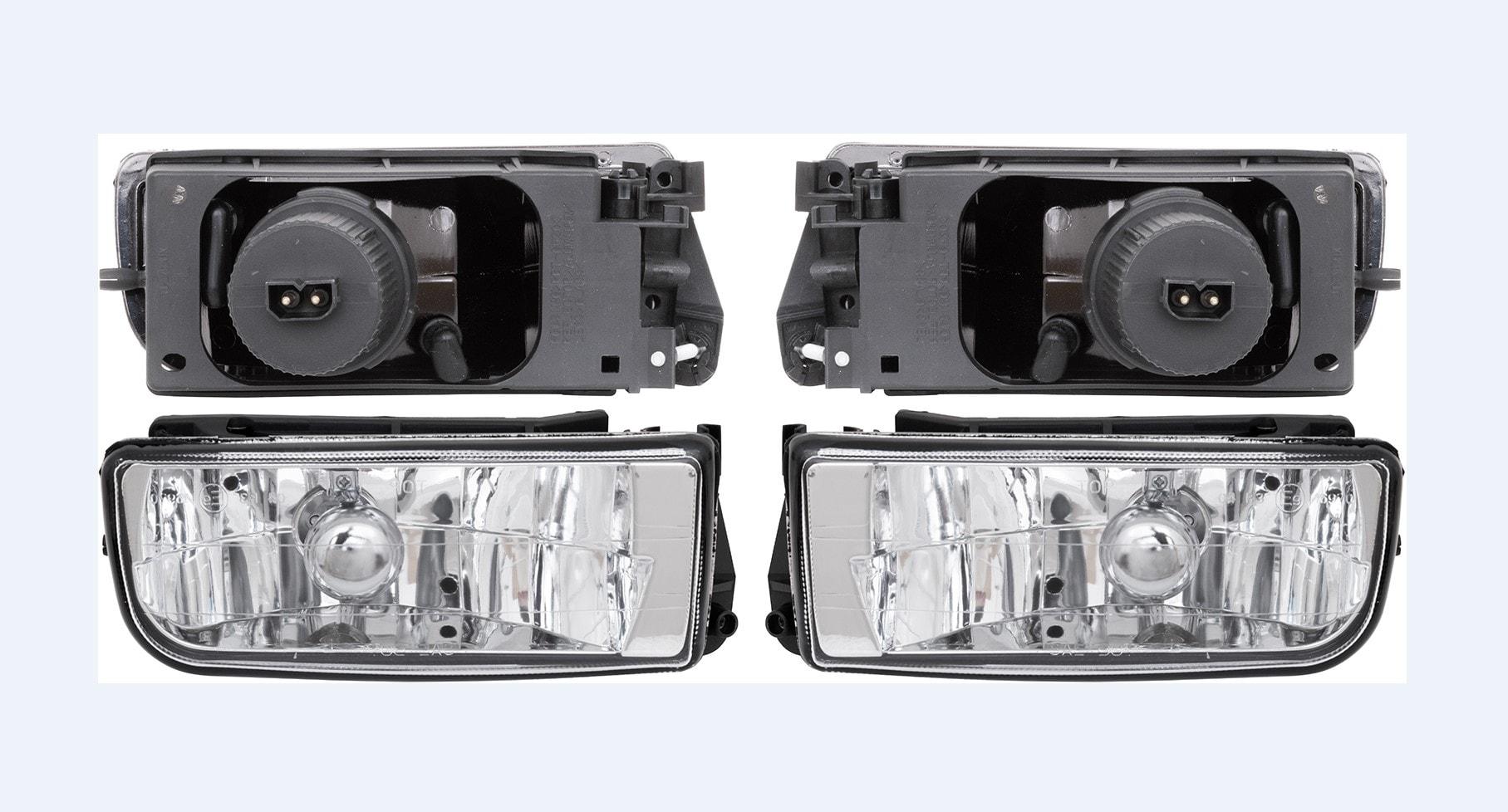 Fog lights clear glass BMW E36