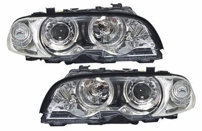 Angeleyes strålkastare Krom BMW E46