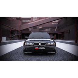 Blanksort Cupspoiler Frem BMW E46 Facelift