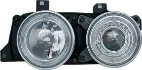 Angel eyes head lamps Chromed version