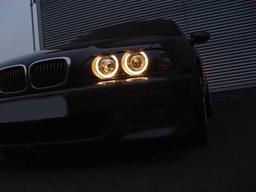 Head lamps Angel eyes chrome BMW E39