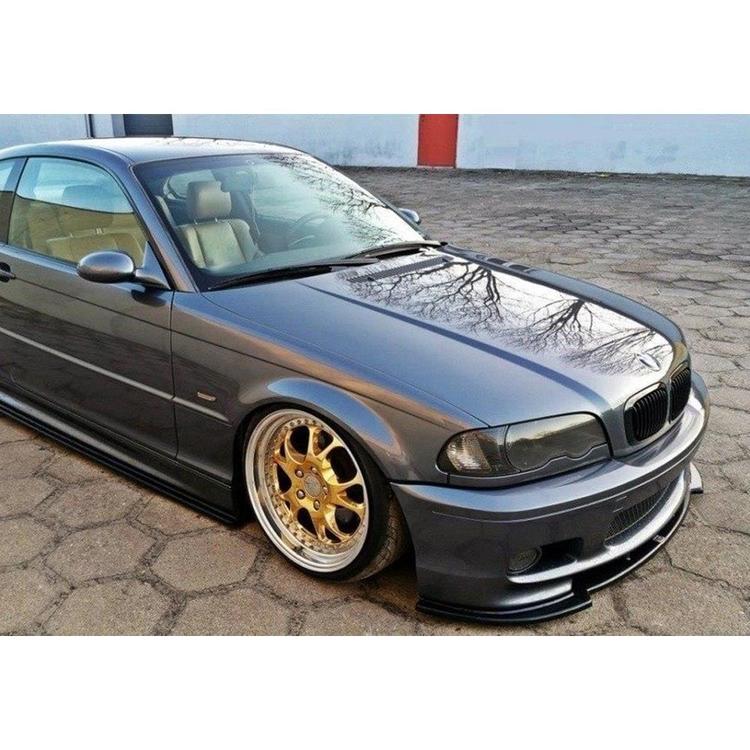 Blanksvart Cupspoiler BMW E46 Coupe M-pack