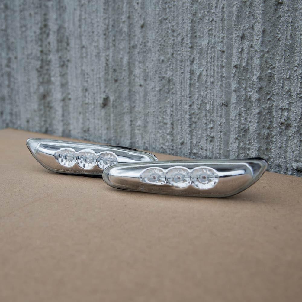 LED Skärmblinkers Krom