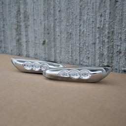 LED Skärmblinkers Krom