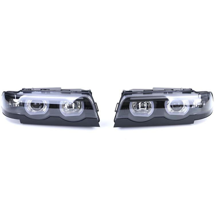 Angel Eyes Svart BMW E38