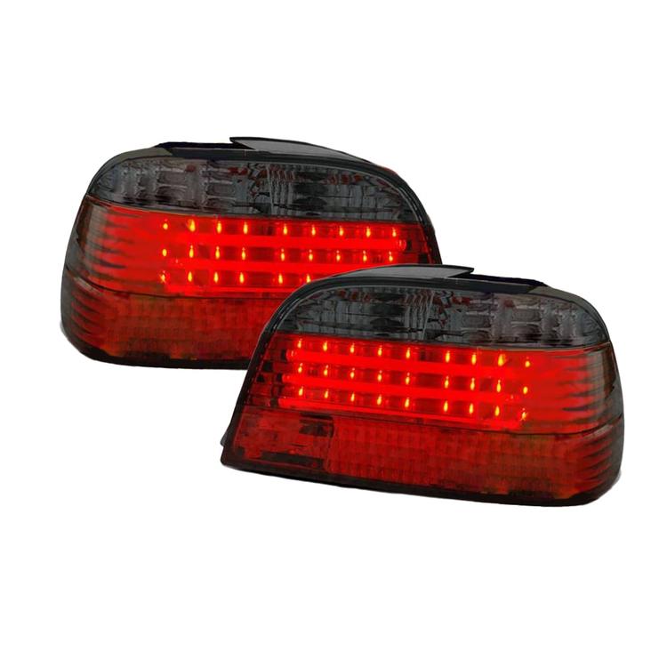 LED Baglygter Rød/Smoke BMW E38