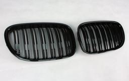 Glossy black double ribbed Grille BMW 7-series (F01)
