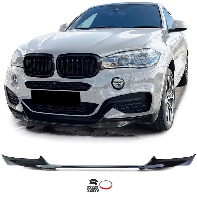 Blanksvart Cupspoiler BMW X6 F16 M-packet