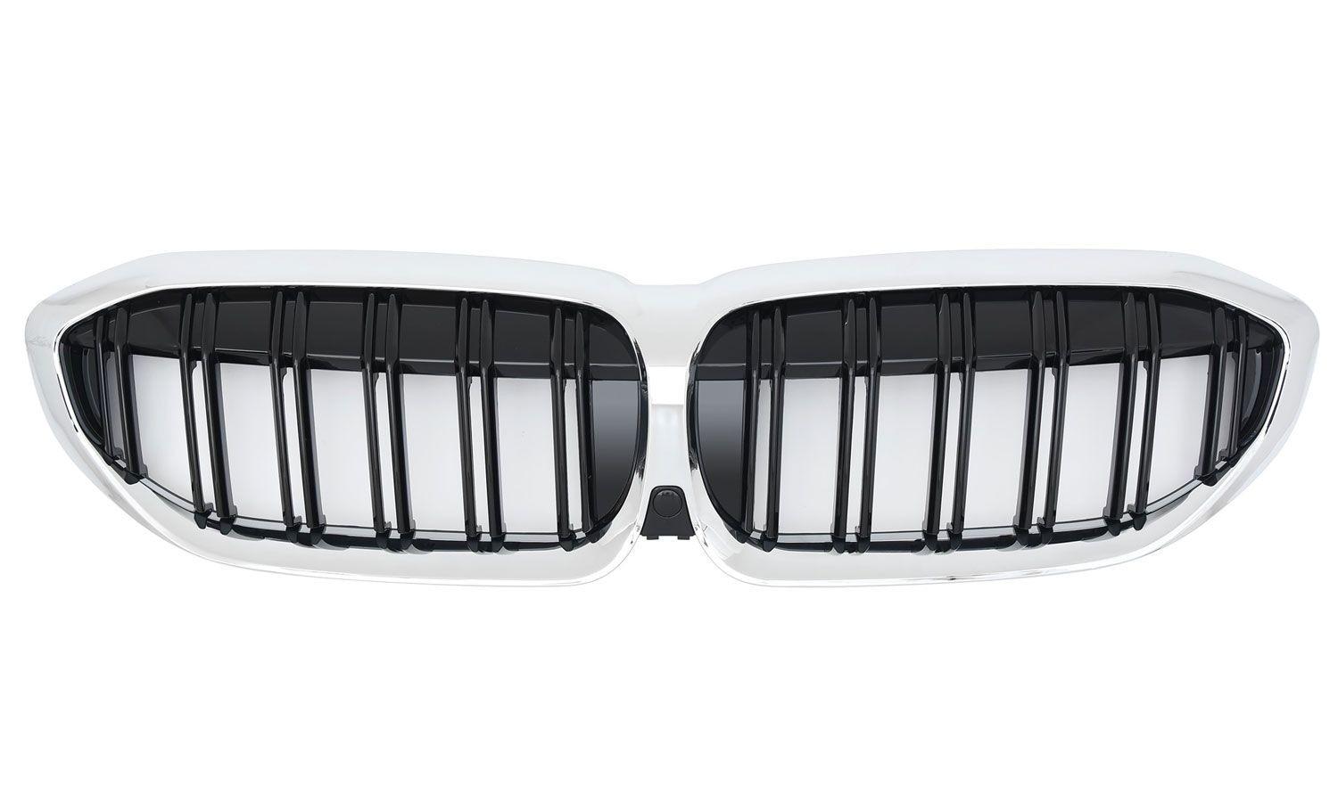 Chrome/svarta sport performance dubbelribbade njurar BMW G20/G21