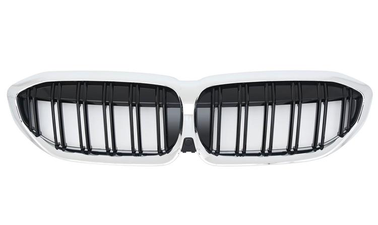 Chrome/svarta sport performance dubbelribbade njurar BMW G20/G21