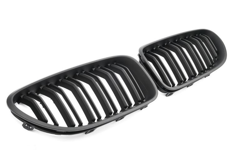 Mattsvarta dubbelribbade sport njurar BMW F06/F12/F13