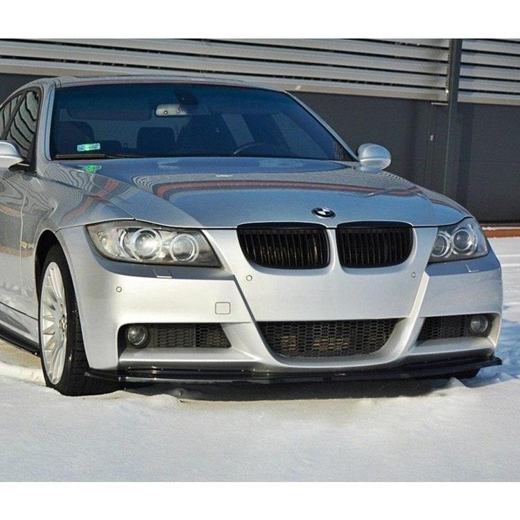 Kiiltävän musta cupspoileri eteen BMW E90