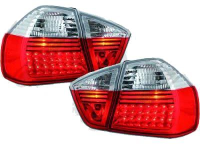 Led Takalamput Punainen Valkoiset BMW E90