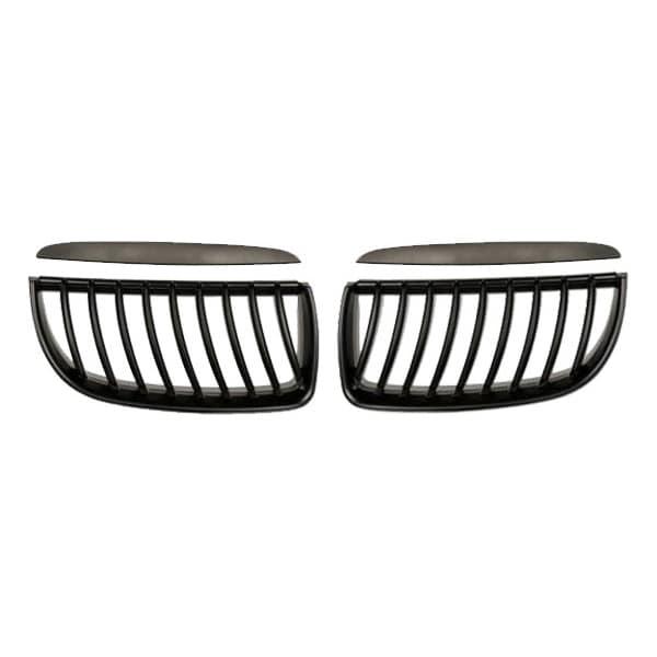Matte Black Kidney Grille BMW E90/E91