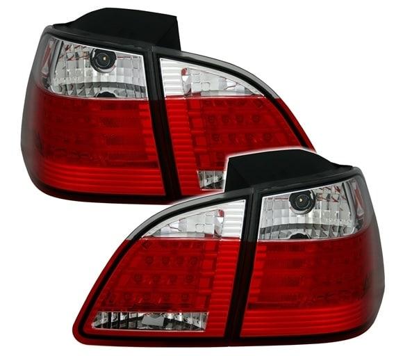 Led Takalamput Punainen/kirkasglas Bmw E61