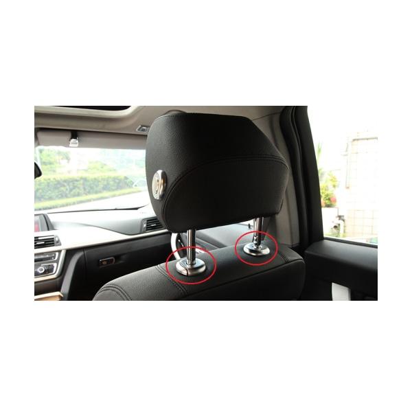 Chromed head support buttons for BMW F30/F31/F34