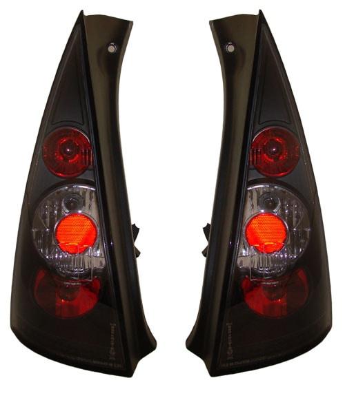Baklampor svarta Citroen C3