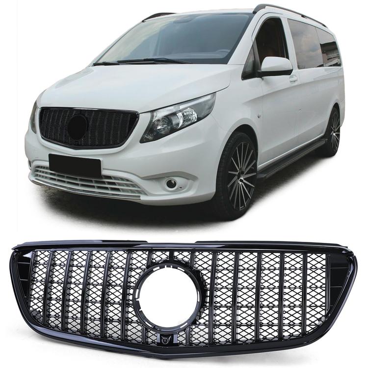 Glossy black Radiator grille GT-optics