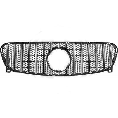 Glossy black/Chrome Radiator grille insert GT-Optics