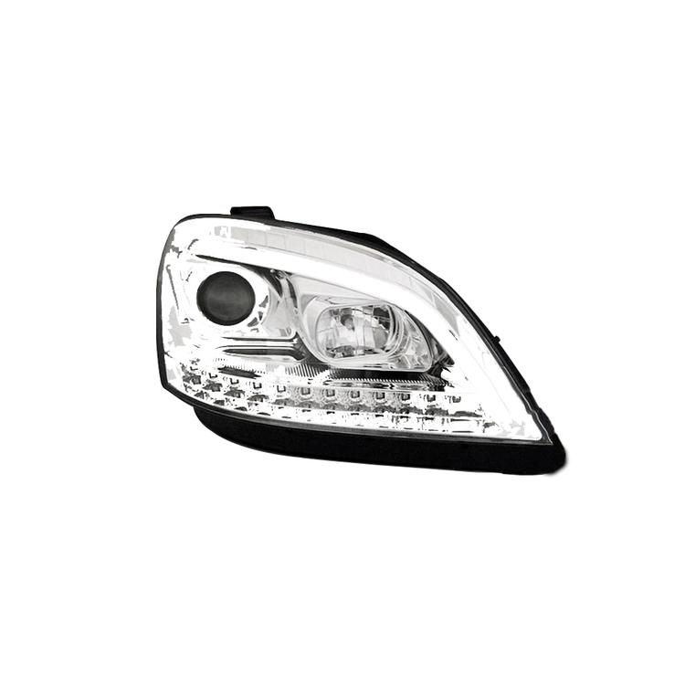 LED-dagsljuslampor i krom