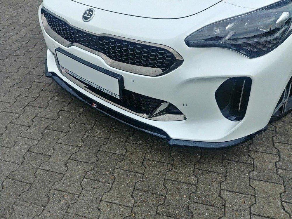 Blanksvart Cupspoiler Fram Kia Stinger GT