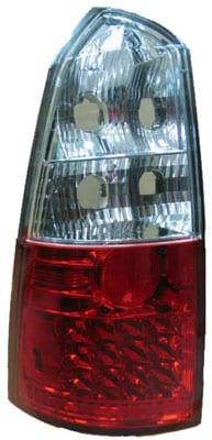 Baklampor Röd/Klar LED Focus Kombi