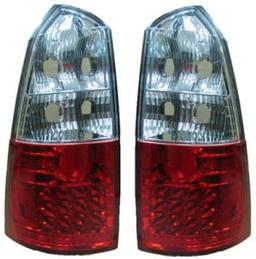 Baklampor Röd/Klar LED Focus Kombi