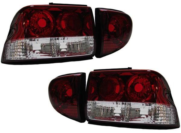 Tail lights red/clear glass Ford Escort
