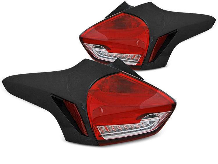 Röd/smoke LED Baklampor Ford Focus 
