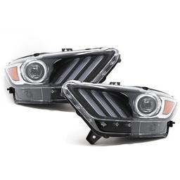 Forlygter Sorte Ford Mustang